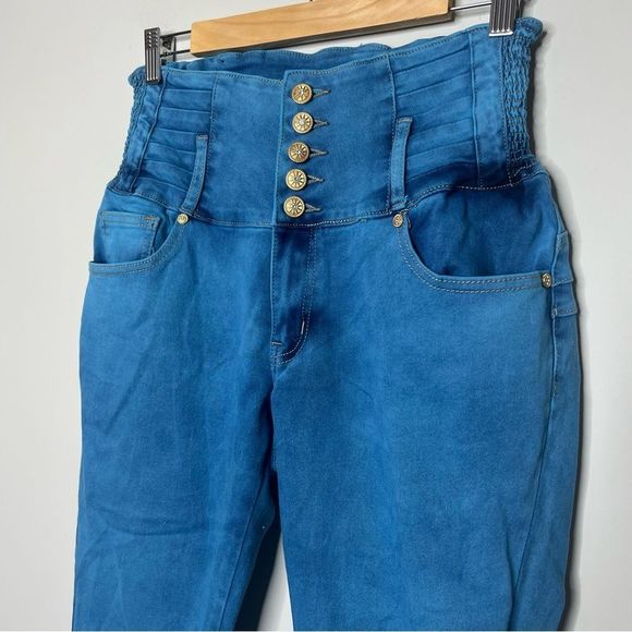 Modaxpress Ultra High Waisted Acid Wash Stretchy Skinny Jeans - Picture 2 of 6